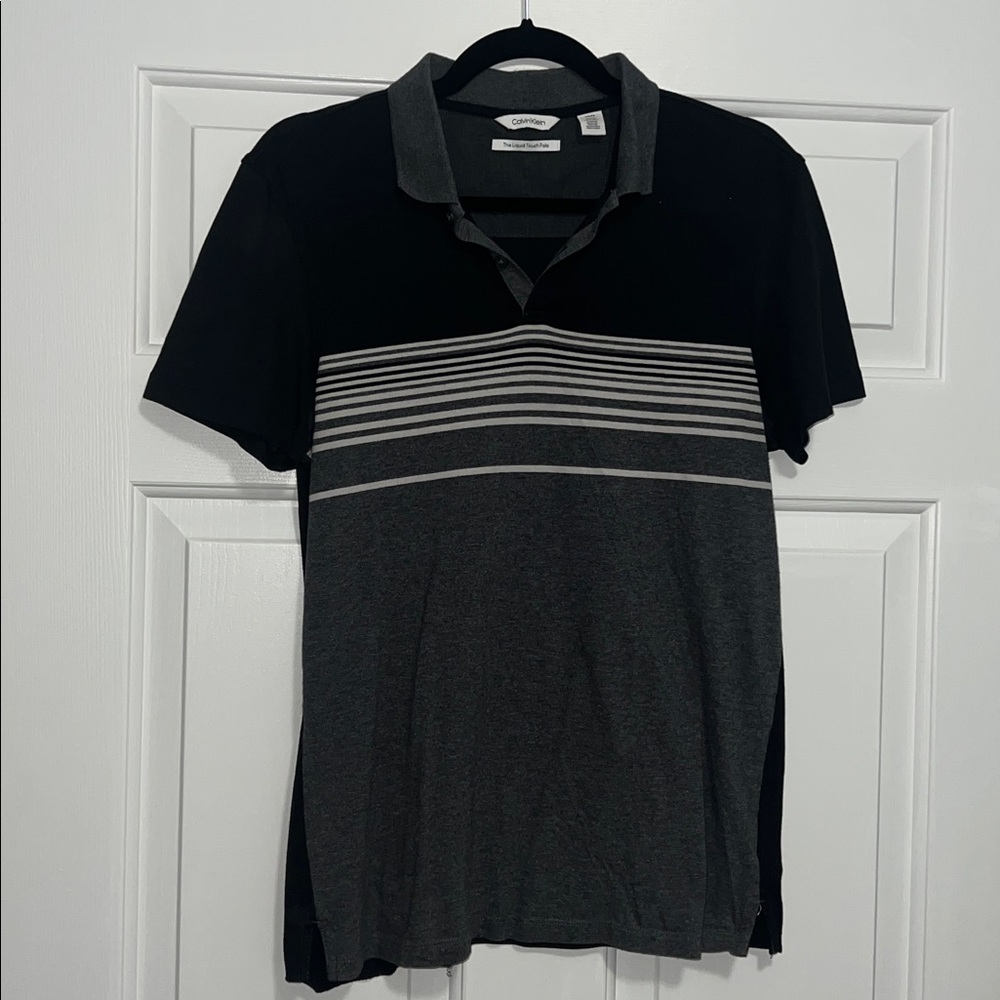 Calvin Klein Charcoal Polo Shirt Men’s Small